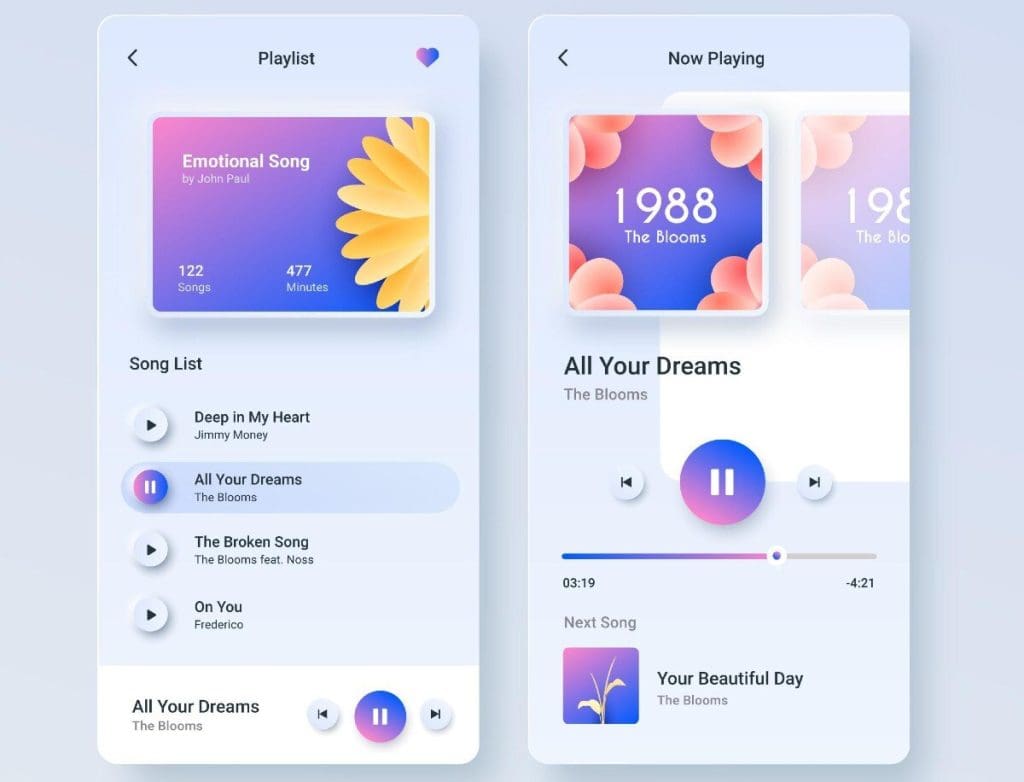 The Hottest Web Design Trends Set to Dominate 2025 6 Neumorphism 2.0