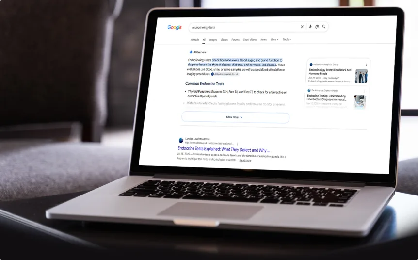 LLC appearance in Google AI Overview